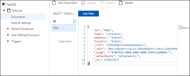 Deleted V001 document